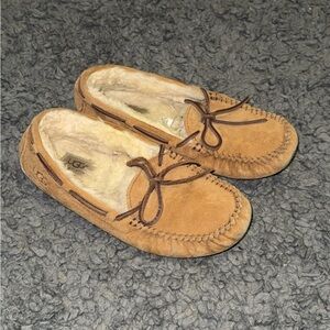 UGG Women’s Tan Moccasin Slippers